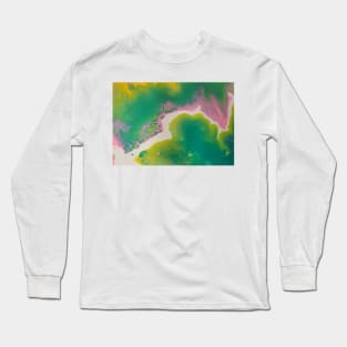 New bright green cell pour Long Sleeve T-Shirt